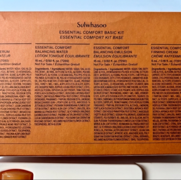 Brand New Sulwhasoo Essential Comfort Basic Kit Travel Size 4 Items Kit - Picture 2 of 4